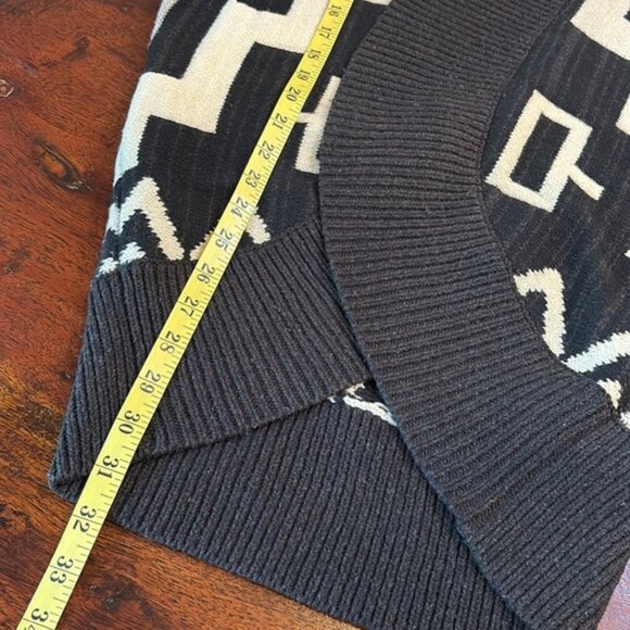 Vintage Ralph Lauren Aztec Wool Cashmere Silk Knit Cardigan Sweater XS - Picture 9 of 9
